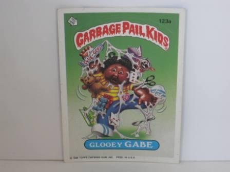 123a Glooey GABE [Copyright] 1986 Topps Garbage Pail Kids Card